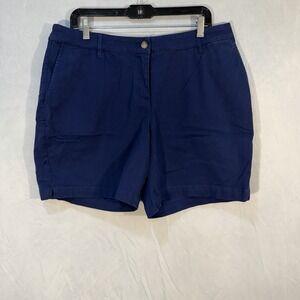 Womens Tommy Bahama Navy Dark Blue Chino Boracay Shorts  14